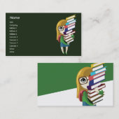 Carte De Visite Bookgirl - affaires (Devant / Derrière)