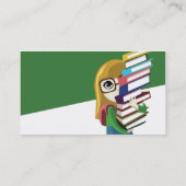 Carte De Visite Bookgirl - affaires (Dos)