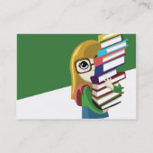 Carte De Visite Bookgirl - potelé (Dos)