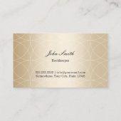 Carte De Visite Bookkeeper Luxury Black & Gold (Dos)