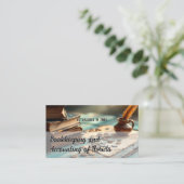 Carte De Visite Bookkeeper QR (Debout devant)