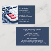 Carte De Visite Bookkeeping Services Business Card Template (Devant / Derrière)