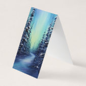 Carte De Visite Bookmarkers Signet pliants Northern Lights (Devant)