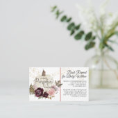 Carte De Visite Books de bois Citrouille rose de Bourgogne (Debout devant)