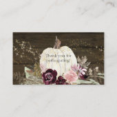 Carte De Visite Books de bois Citrouille rose de Bourgogne (Dos)