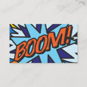 Carte De Visite BOOM Fun Retro Comic Book (Devant)