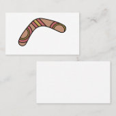 Carte De Visite Boomerang (Devant / Derrière)