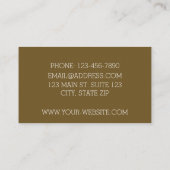 Carte De Visite Boomerangs modernes du milieu du siècle Orange (Dos)