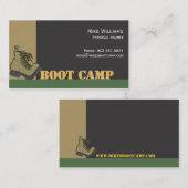 Carte De Visite Boot Camp - noir (Devant / Derrière)