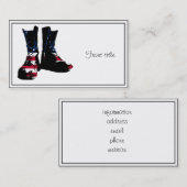 Carte De Visite Boots de combat américains (Devant / Derrière)