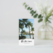 Carte De Visite Bora Bora Tropical Vibes plage paradis Voyage (Debout devant)