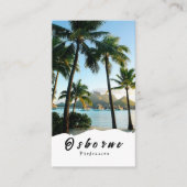 Carte De Visite Bora Bora Tropical Vibes plage paradis Voyage (Devant)