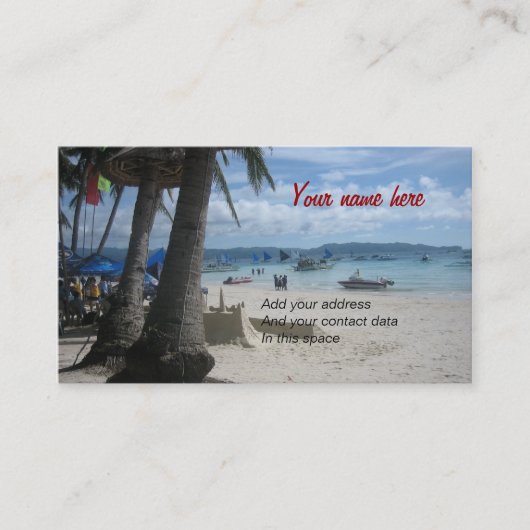 Carte De Visite Boracay (Devant)