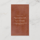 Carte De Visite Bord de mer Pampas Grass et Fleurs de Terracotta B (Dos)