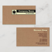 Carte De Visite Bord étiqueté - Boîte en carton (Devant / Derrière)