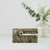 Carte De Visite Bord étiqueté - Branches dorées (Debout devant)