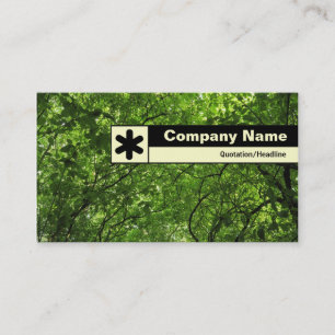 Carte De Visite Bord étiqueté - Canopée en bois