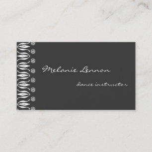 Carte De Visite Bord gauche ornemental