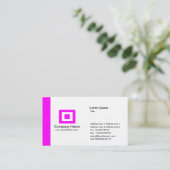 Carte De Visite Bord - Magenta (Debout devant)