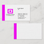 Carte De Visite Bord - Magenta (Devant / Derrière)