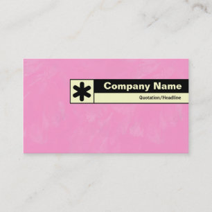Carte De Visite Bord marqué - rose brossé