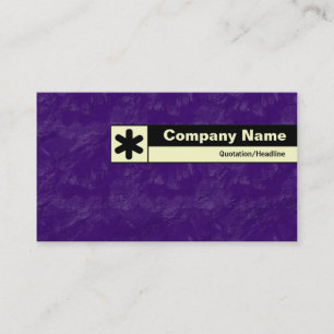 Carte De Visite Bord marqué - Violet profond brossé