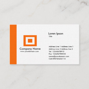 Carte De Visite Bord - orange