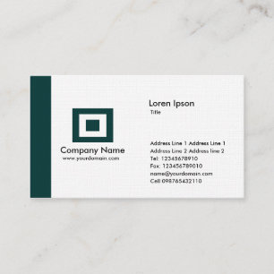 Carte De Visite Bord - vert-foncé