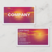 Carte De Visite Bordé - Coucher de soleil (Devant / Derrière)