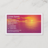 Carte De Visite Bordé - Coucher de soleil (Dos)