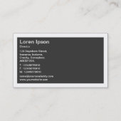 Carte De Visite Bordé - Pluie pourpre (Dos)