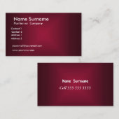 Carte de visite bordeaux (Devant / Derrière)