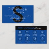 Carte De Visite Bords noirs de la Marine blanchissant les dents (Devant / Derrière)