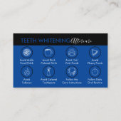 Carte De Visite Bords noirs de la Marine blanchissant les dents (Dos)