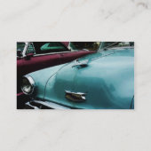 Carte De Visite Bordure aérienne Turquoise Bel (Dos)