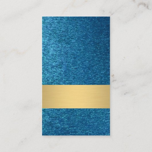 Carte De Visite Bordure blanche classique | Arrière - plan brillan (Dos)