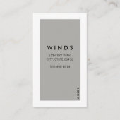 Carte De Visite Bordure blanche (gris) (Devant)