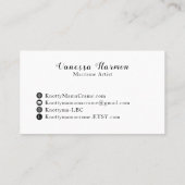 Carte De Visite Bordure blanche Knotty Mama (Dos)