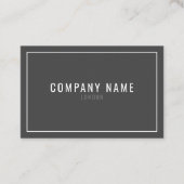 Carte De Visite Bordure blanche mince (Devant)