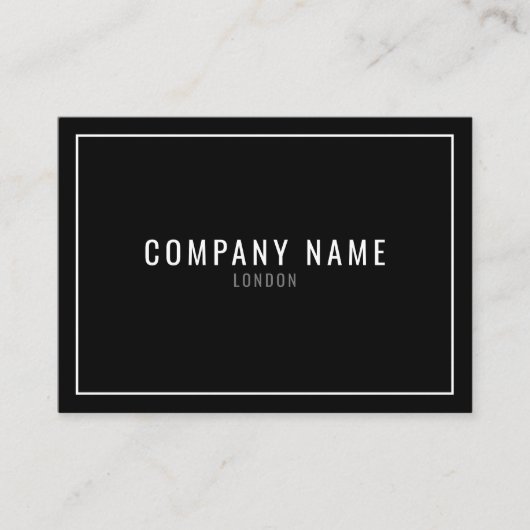 Carte De Visite Bordure blanche mince (Devant)