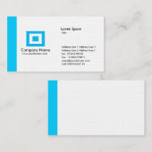 Carte De Visite Bordure - Bleu clair (Devant / Derrière)