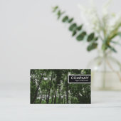Carte De Visite Bordure - Canopée de forêt 02 (Debout devant)