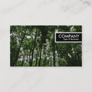 Carte De Visite Bordure - Canopée de forêt 02