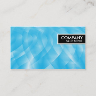 Carte De Visite Bordure - Courbes bleues