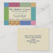 Carte De Visite Bordure de courtepointe de grand-mère personnalisé (Devant / Derrière)
