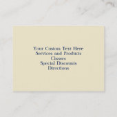 Carte De Visite Bordure de courtepointe de grand-mère personnalisé (Dos)