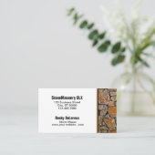 Carte De Visite Bordure de roche rustique en pierre professionnell (Debout devant)