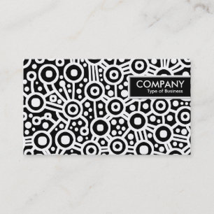 Carte De Visite Bordure de tag - Circuit Alien Abstrait