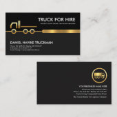 Carte De Visite Bordure de transport de camion Gold Cargo (Devant / Derrière)