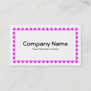 Carte De Visite Bordure de tulipe 3d - Magenta sur blanc